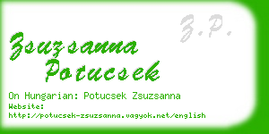 zsuzsanna potucsek business card